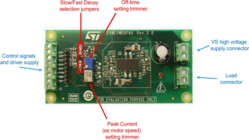 STMicroelectronics EVALPWD5F60 Demonstration Board
