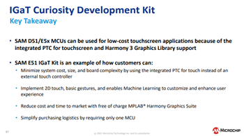 Microchip Technology SAM E51 Integrated Graphics & Touch Curiosity Kit