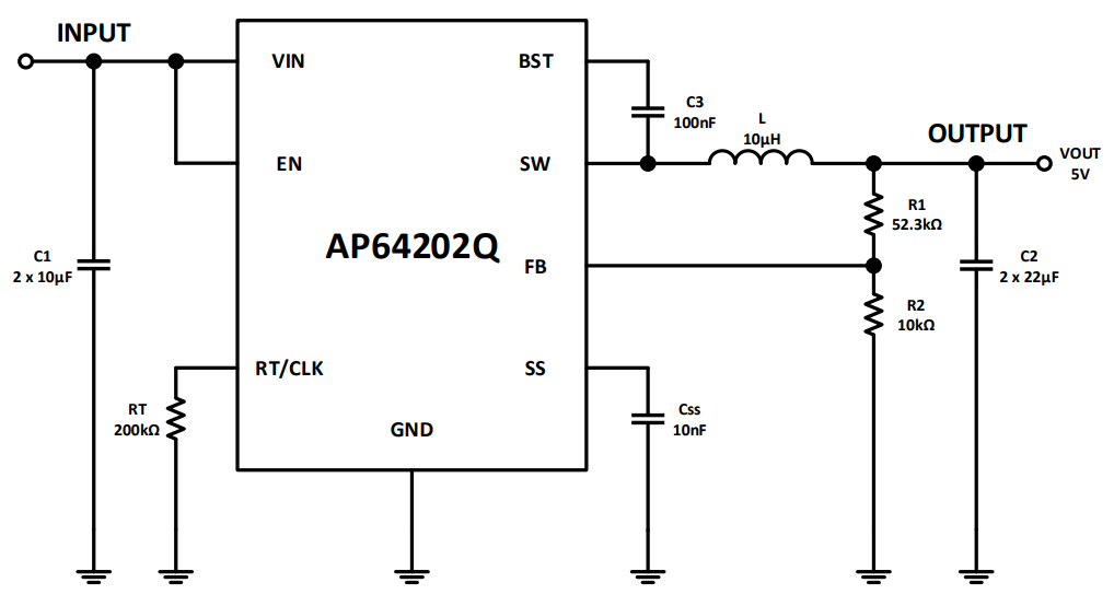 Diodes Incorporated AP64202Q Synchronous Buck Converter Diodes Incorporated AP64202Q Synchronous Buck Converter