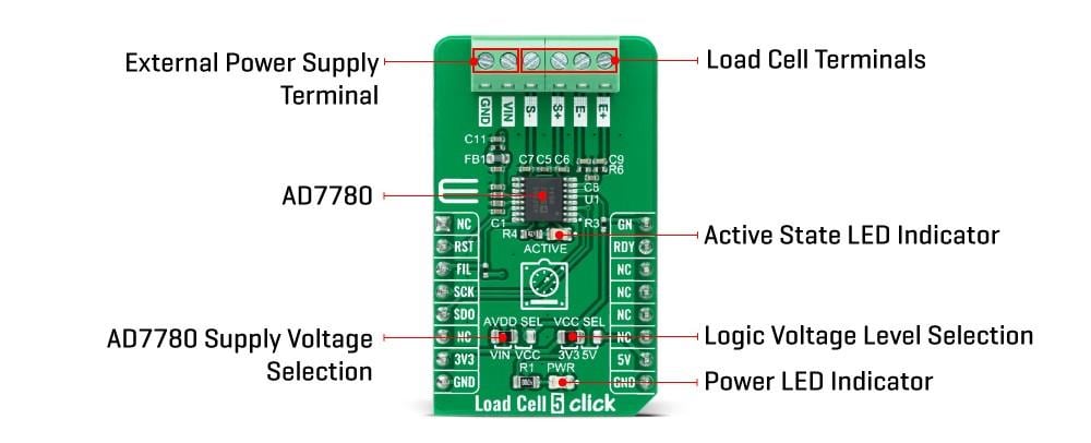 Mikroe Load Cell 5 Click