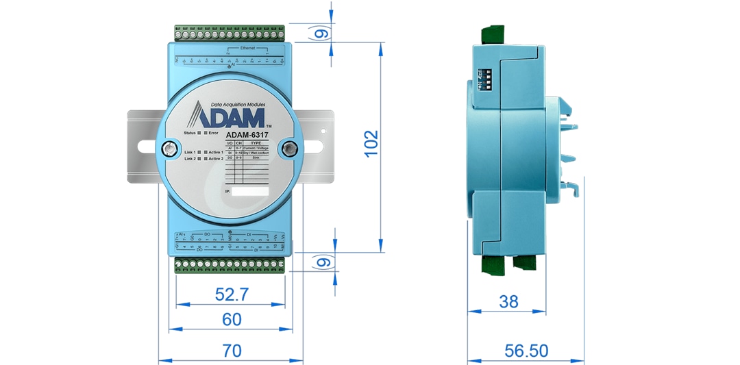 Advantech ADAM-6300 OPC UA Ethernet I/O Modules
