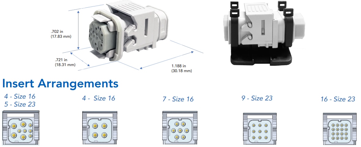 Amphenol PCD Velok™ Heavy Duty Power Connectors Amphenol PCD Velok™ Heavy Duty Power Connectors