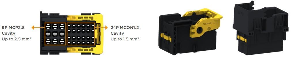 Chart - TE Connectivity Unsealed 33-Position Connectors