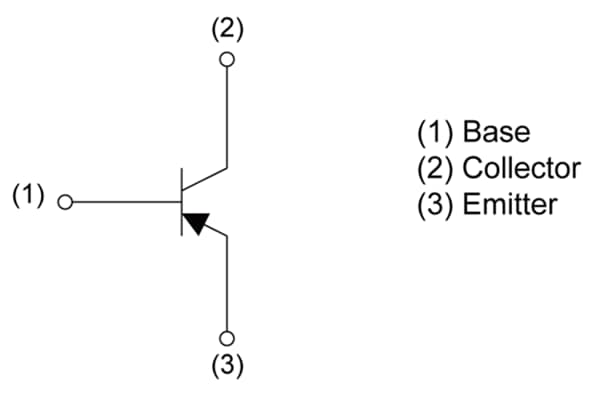 Schematic - ROHM Semiconductor 2SCR579D3 NPN 1.5A 160V Power Transistor